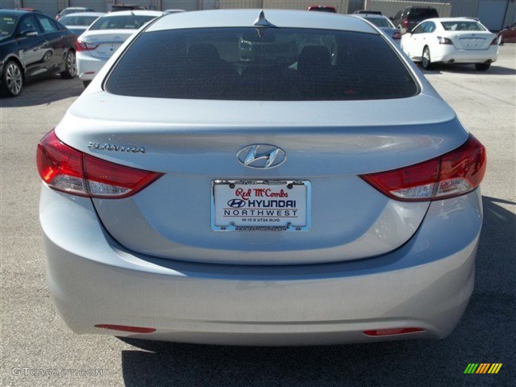 2013 Elantra GLS - Shimmering Air Silver / Gray photo #4