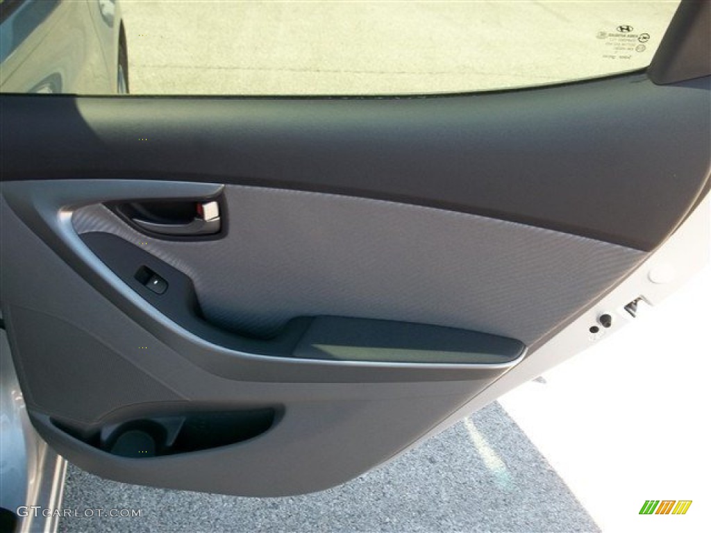 2013 Elantra GLS - Shimmering Air Silver / Gray photo #5