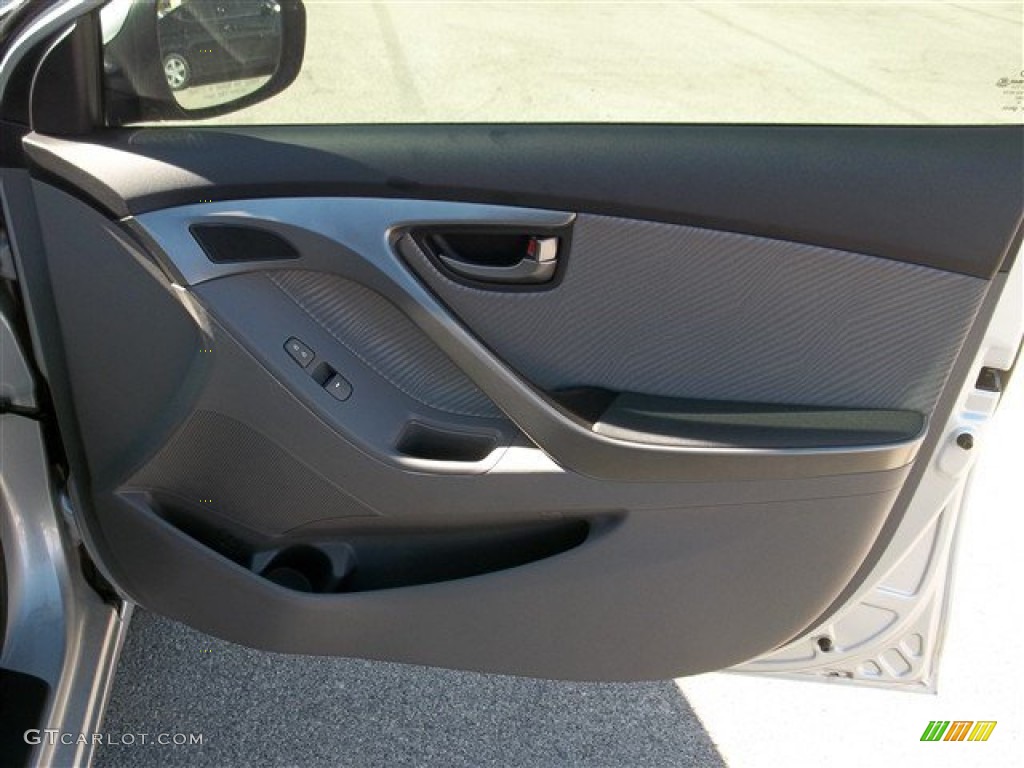2013 Elantra GLS - Shimmering Air Silver / Gray photo #7