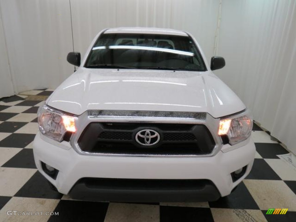 2013 Tacoma V6 TRD Double Cab 4x4 - Super White / Graphite photo #2