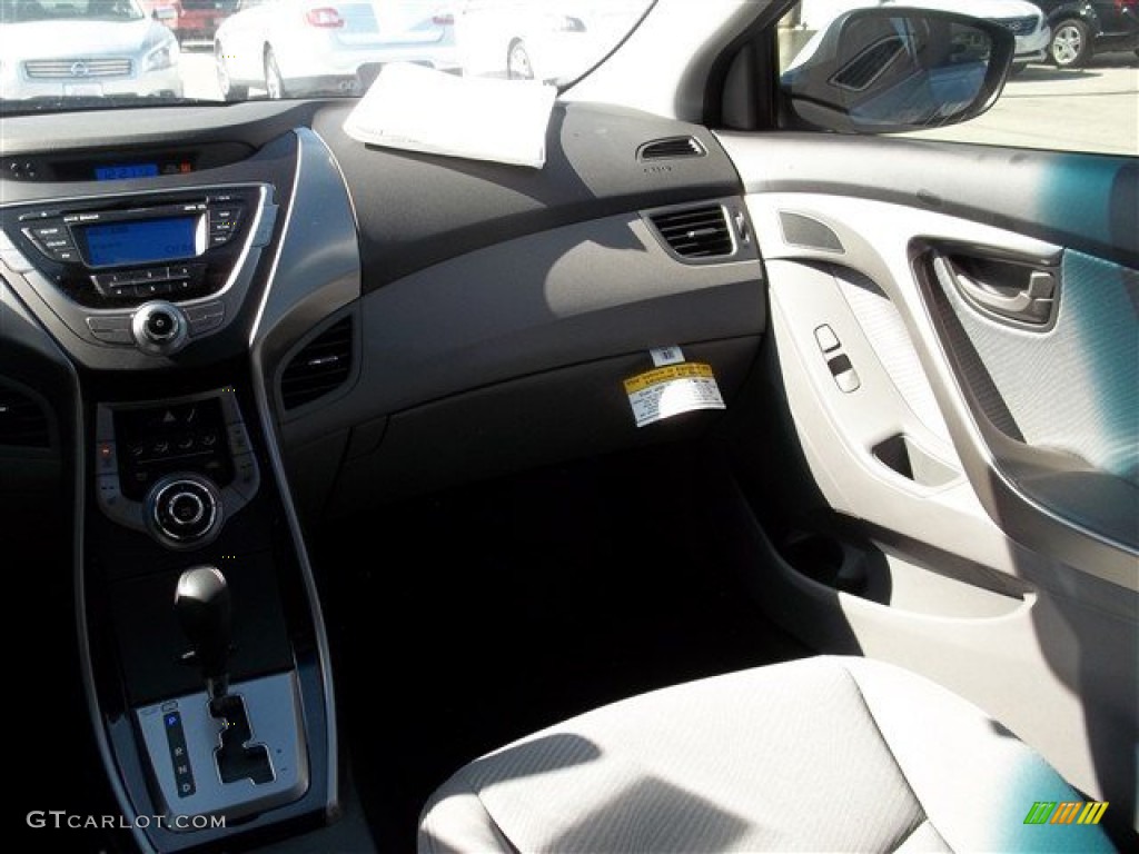 2013 Elantra GLS - Shimmering Air Silver / Gray photo #9