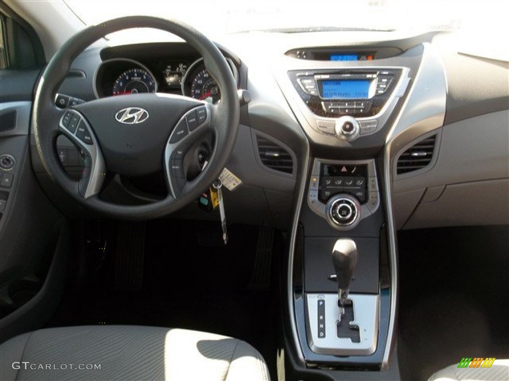 2013 Elantra GLS - Shimmering Air Silver / Gray photo #11