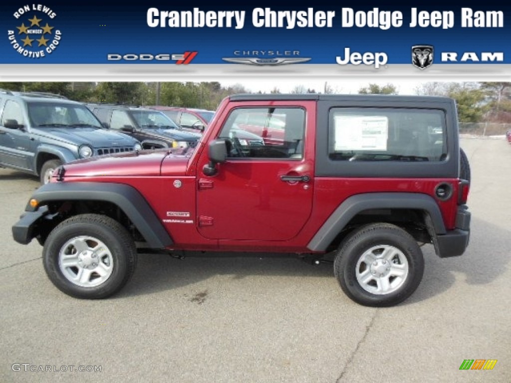 2013 Wrangler Sport 4x4 - Deep Cherry Red Crystal Pearl / Black photo #1