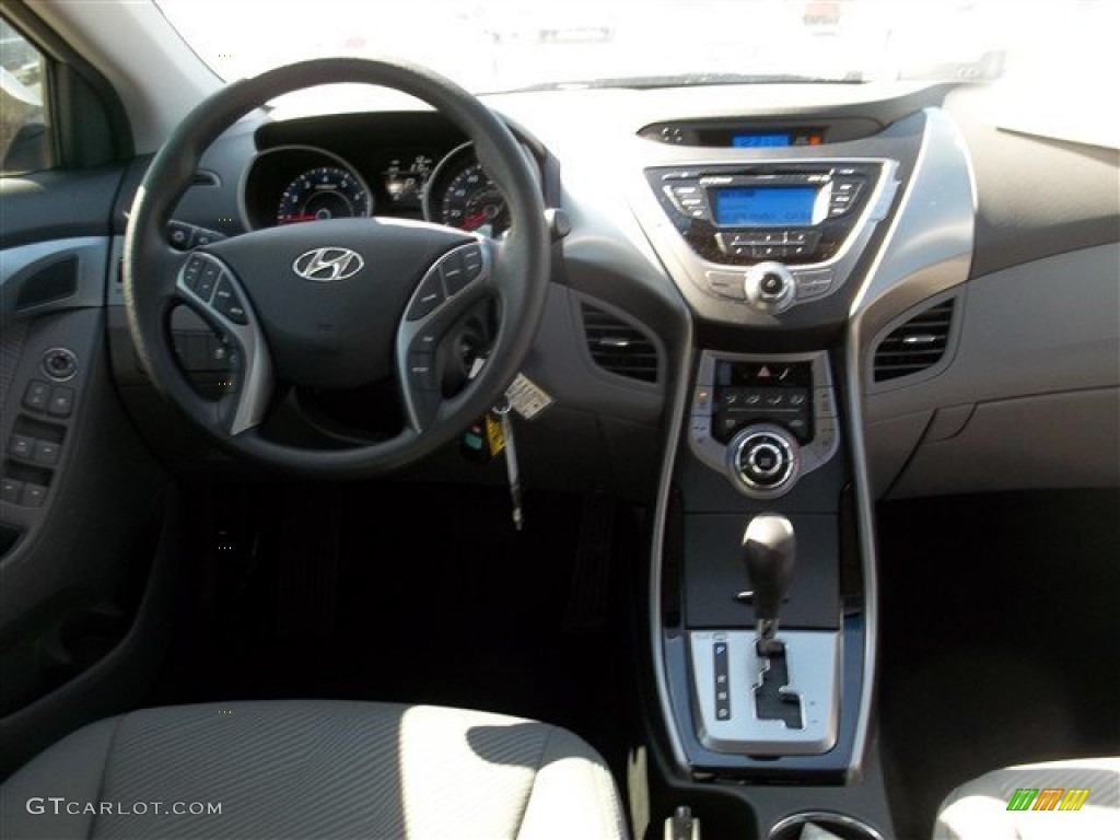 2013 Elantra GLS - Shimmering Air Silver / Gray photo #12