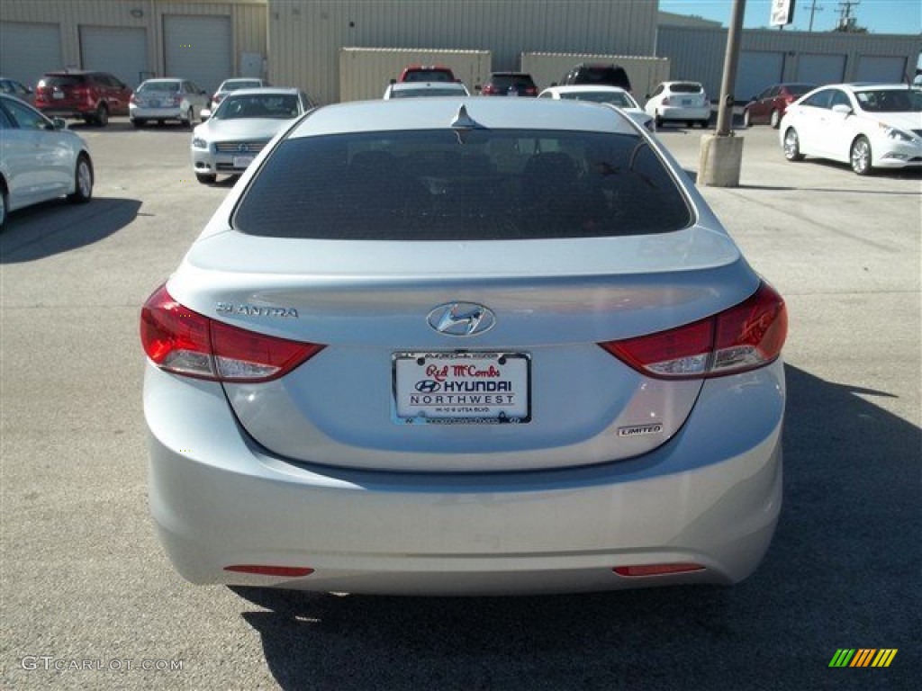 2013 Elantra Limited - Shimmering Air Silver / Gray photo #4