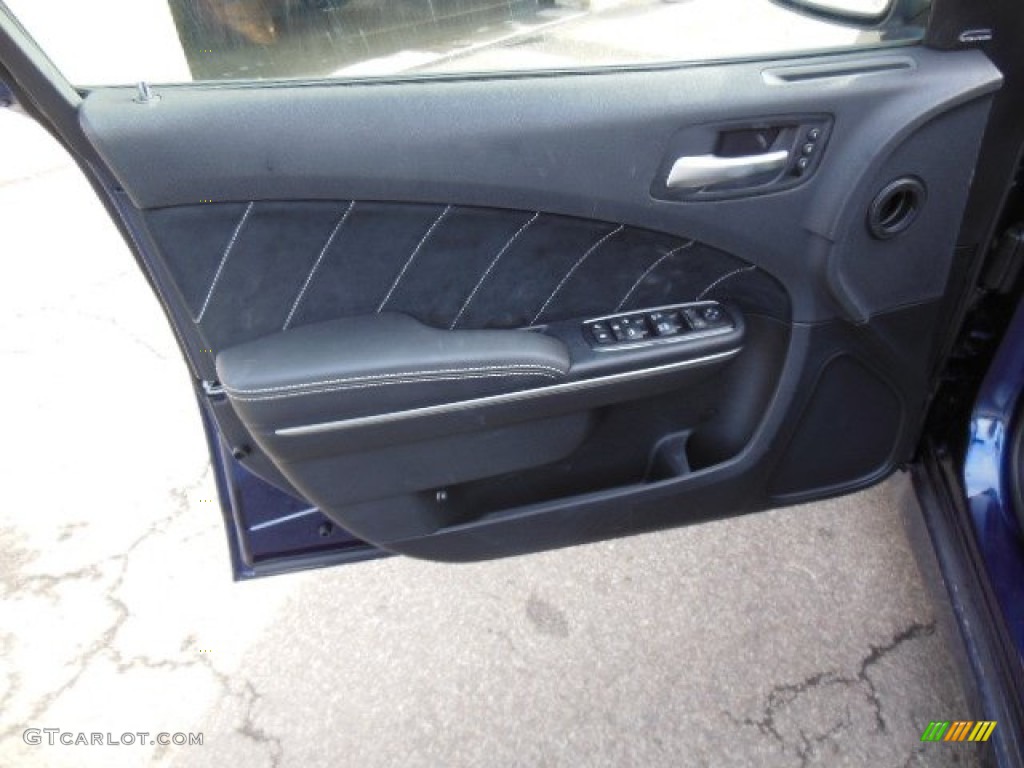 2013 Dodge Charger SRT8 Black Door Panel Photo #75969853