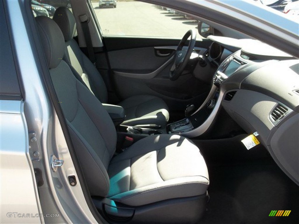 2013 Elantra Limited - Shimmering Air Silver / Gray photo #11