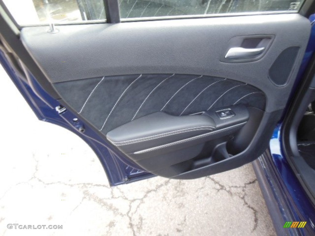 2013 Dodge Charger SRT8 Black Door Panel Photo #75969889