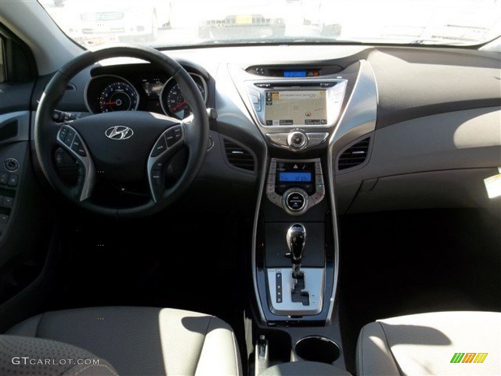 2013 Elantra Limited - Shimmering Air Silver / Gray photo #14