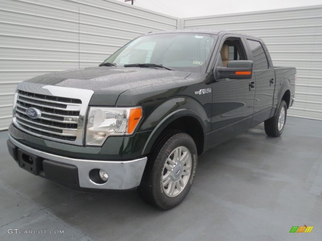 Green Gem Metallic 2013 Ford F150 Lariat SuperCrew Exterior Photo #75970267