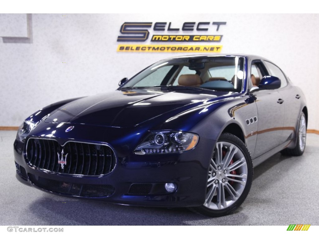 2011 Quattroporte S - Blu Oceano (Blue Metallic) / Cuoio photo #1