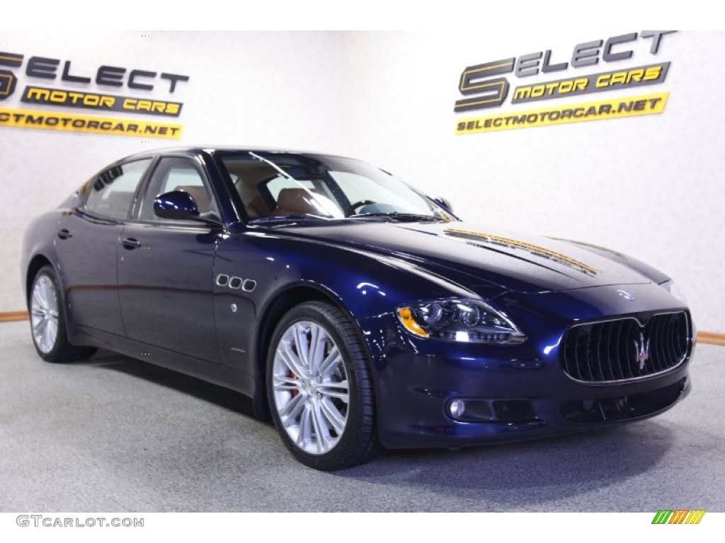 2011 Quattroporte S - Blu Oceano (Blue Metallic) / Cuoio photo #3