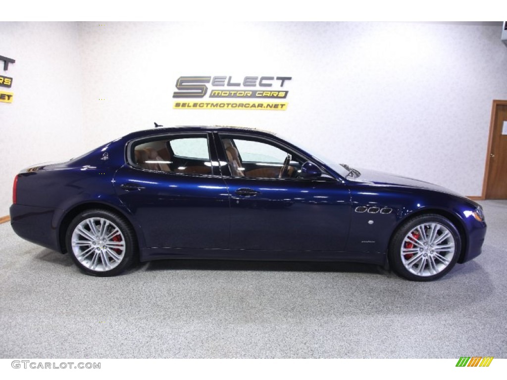 2011 Quattroporte S - Blu Oceano (Blue Metallic) / Cuoio photo #4
