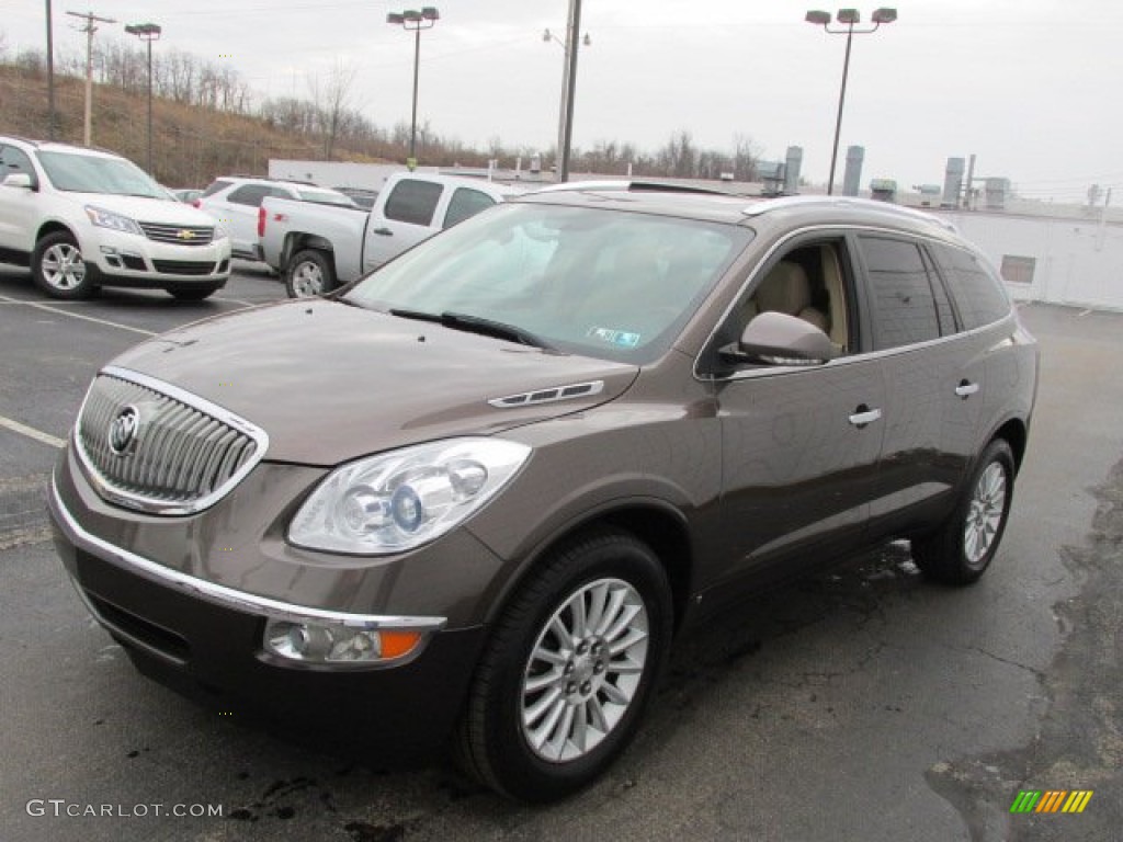 2009 Enclave CXL AWD - Cocoa Metallic / Cocoa/Cashmere photo #6