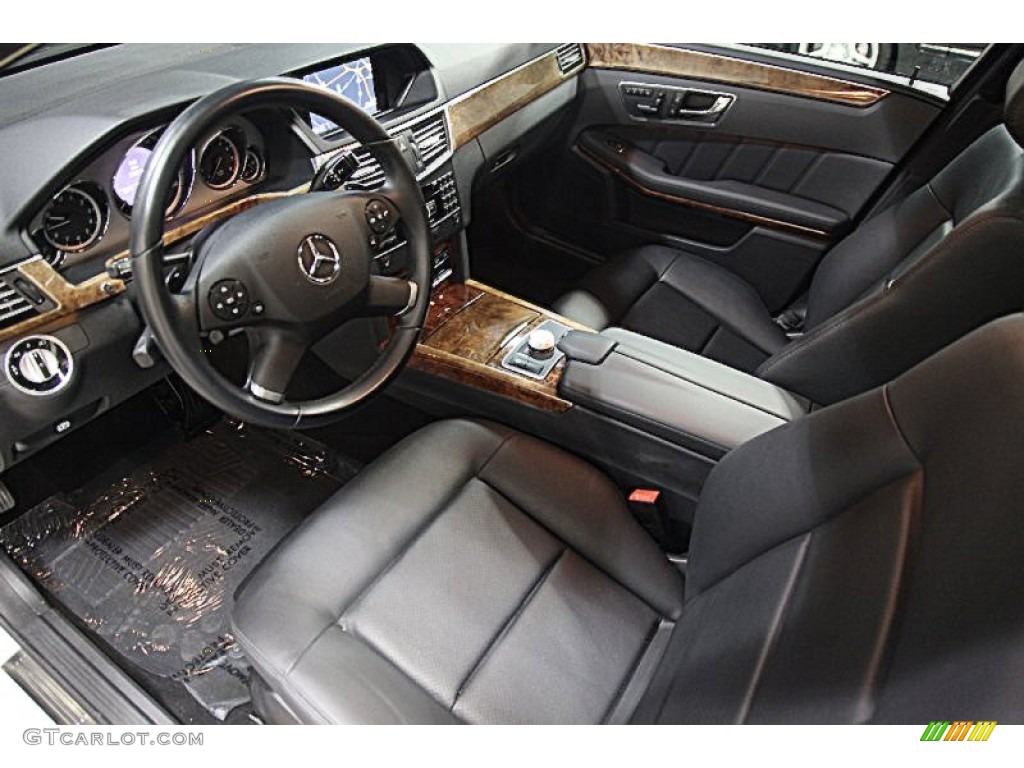 Black Interior 2011 Mercedes-Benz E 350 4Matic Sedan Photo #75971245