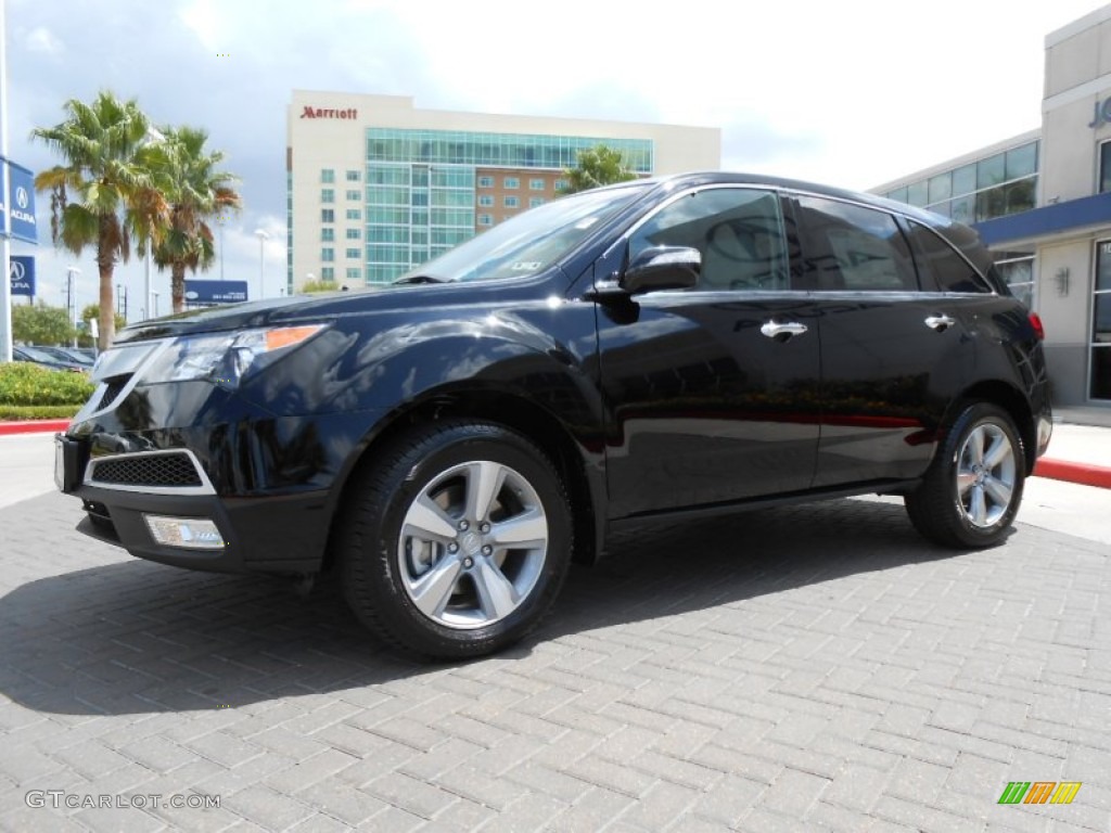 2013 MDX SH-AWD Technology - Crystal Black Pearl / Graystone photo #3