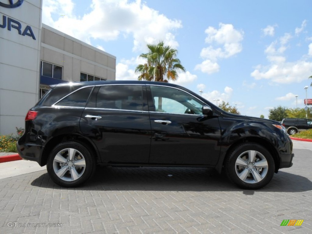 2013 MDX SH-AWD Technology - Crystal Black Pearl / Graystone photo #8