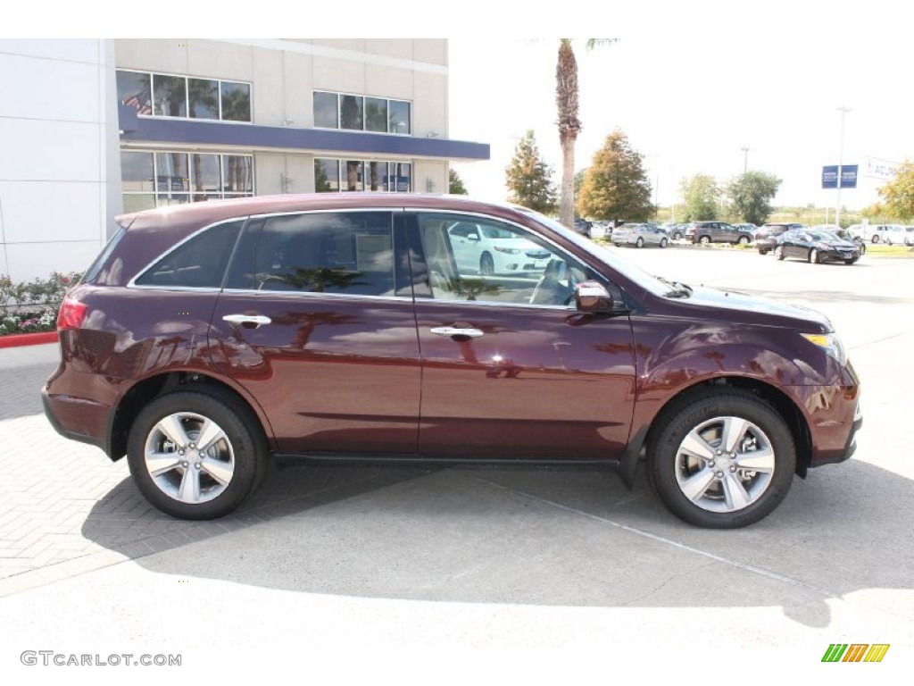 2013 MDX SH-AWD Technology - Dark Cherry Pearl / Parchment photo #8