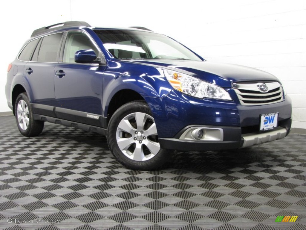 2011 Outback 2.5i Limited Wagon - Azurite Blue Pearl / Warm Ivory photo #1