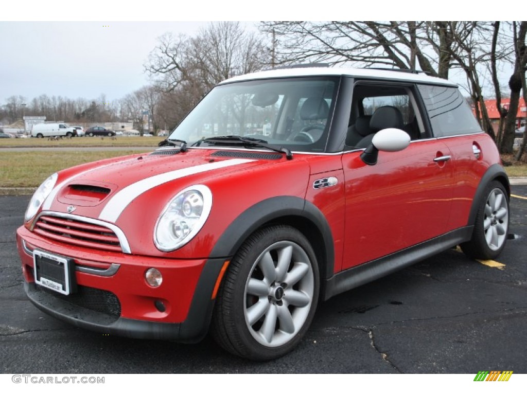 2005 Cooper S Hardtop - Chili Red / Space Grey/Panther Black photo #1