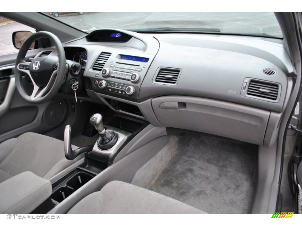 2006 Honda Civic EX Coupe Gray Dashboard Photo #75974191