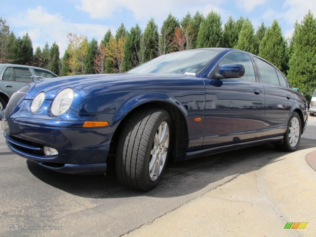 2002 S-Type 4.0 - Sapphire Blue Metallic / Charcoal photo #1