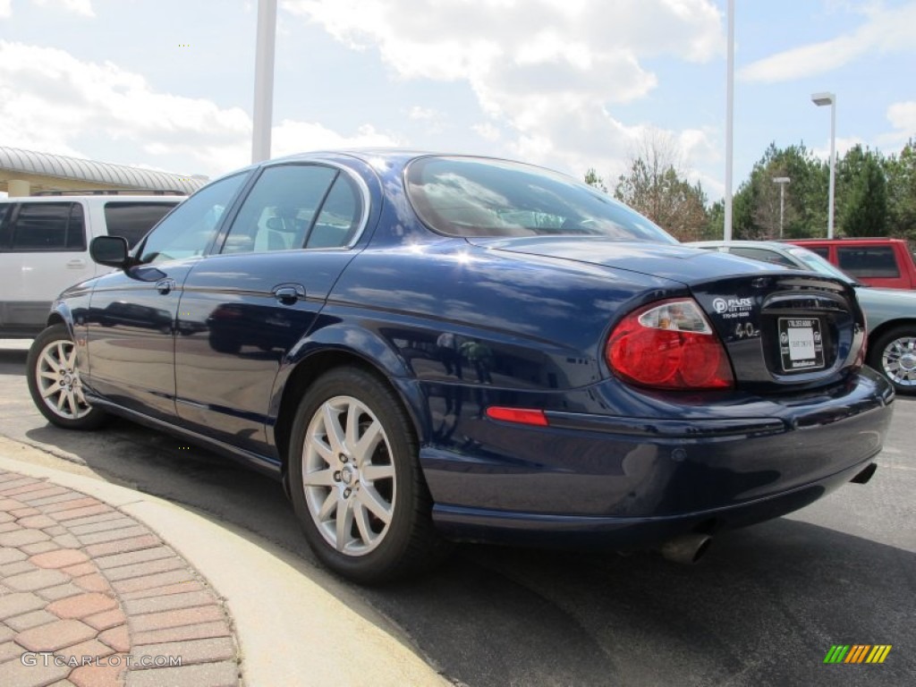2002 S-Type 4.0 - Sapphire Blue Metallic / Charcoal photo #2