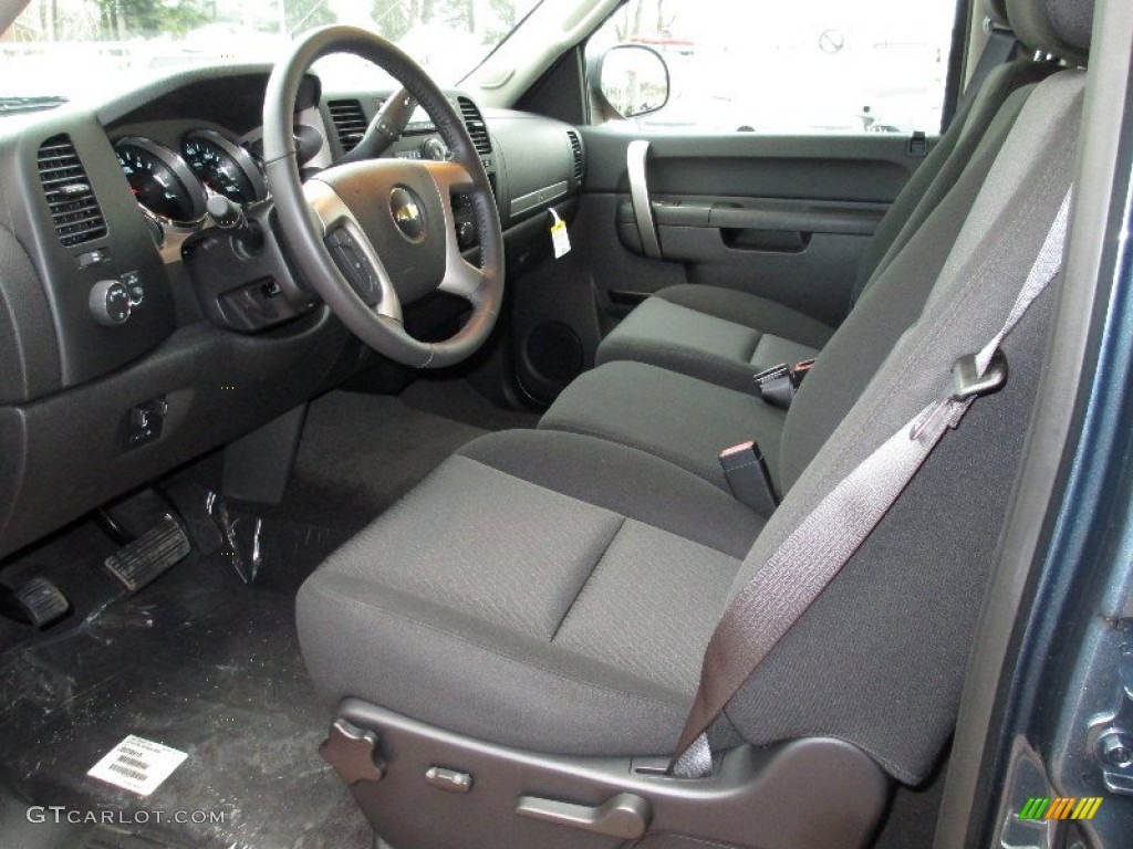 Ebony Interior 2013 Chevrolet Silverado 2500HD LT Crew Cab 4x4 Photo #75975229