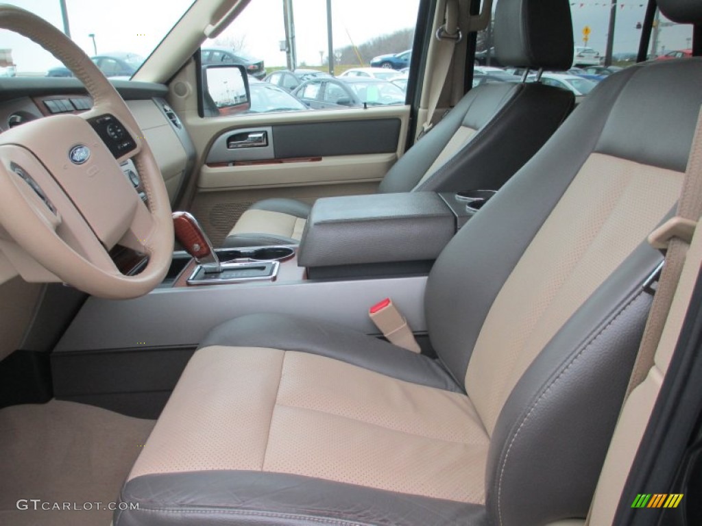 Camel/Grey Stone Interior 2007 Ford Expedition EL Eddie Bauer Photo #75975376