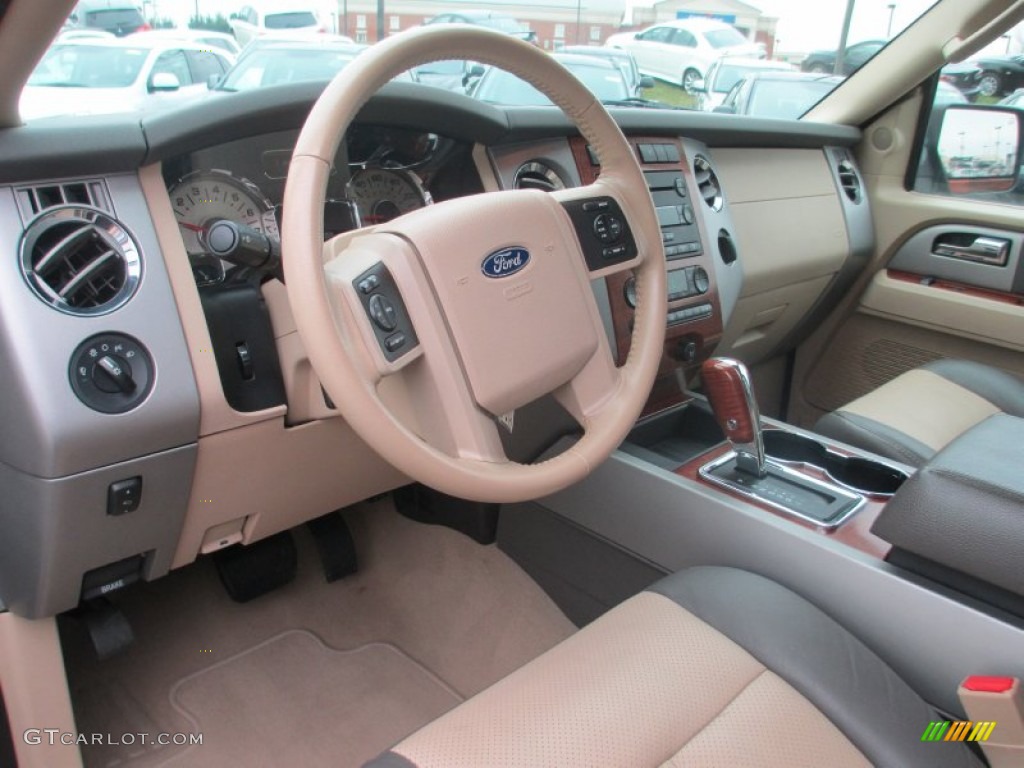 Camel/Grey Stone Interior 2007 Ford Expedition EL Eddie Bauer Photo #75975382