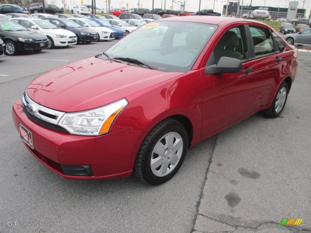Sangria Red Metallic 2010 Ford Focus S Sedan Exterior Photo #75975562