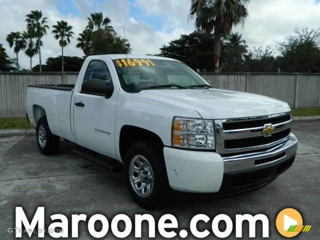 2011 Silverado 1500 LS Regular Cab - Summit White / Dark Titanium photo #1