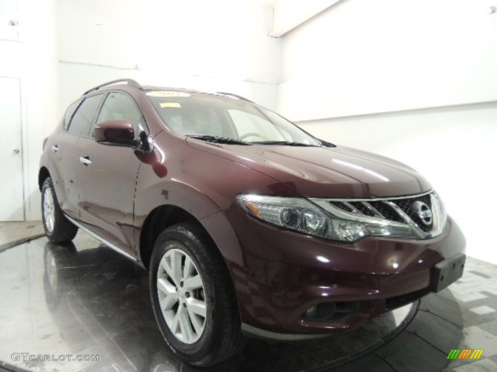 2011 Murano SV AWD - Merlot / Beige photo #1