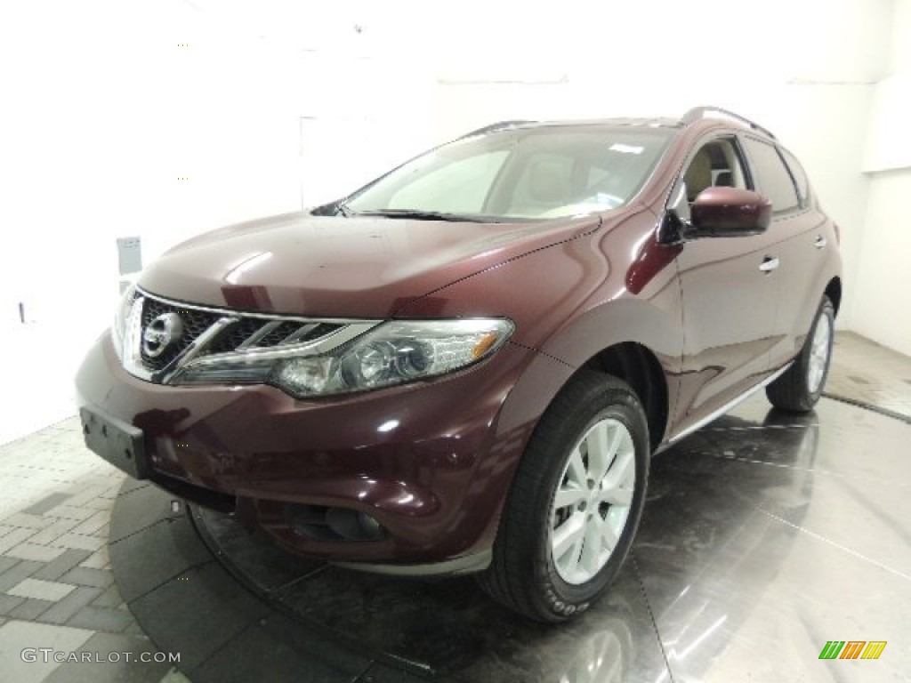 2011 Murano SV AWD - Merlot / Beige photo #3