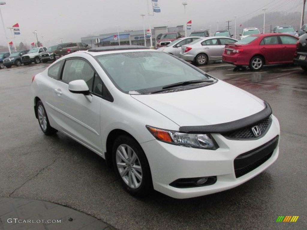 Taffeta White 2012 Honda Civic EX Coupe Exterior Photo #75978613