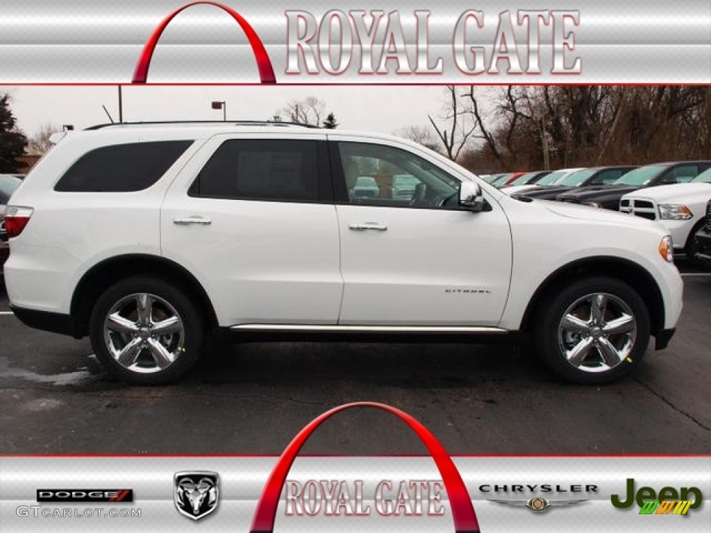 2013 Durango Citadel AWD - Bright White / Black/Tan photo #1