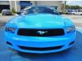 2012 Grabber Blue Ford Mustang V6 Premium Convertible  photo #8