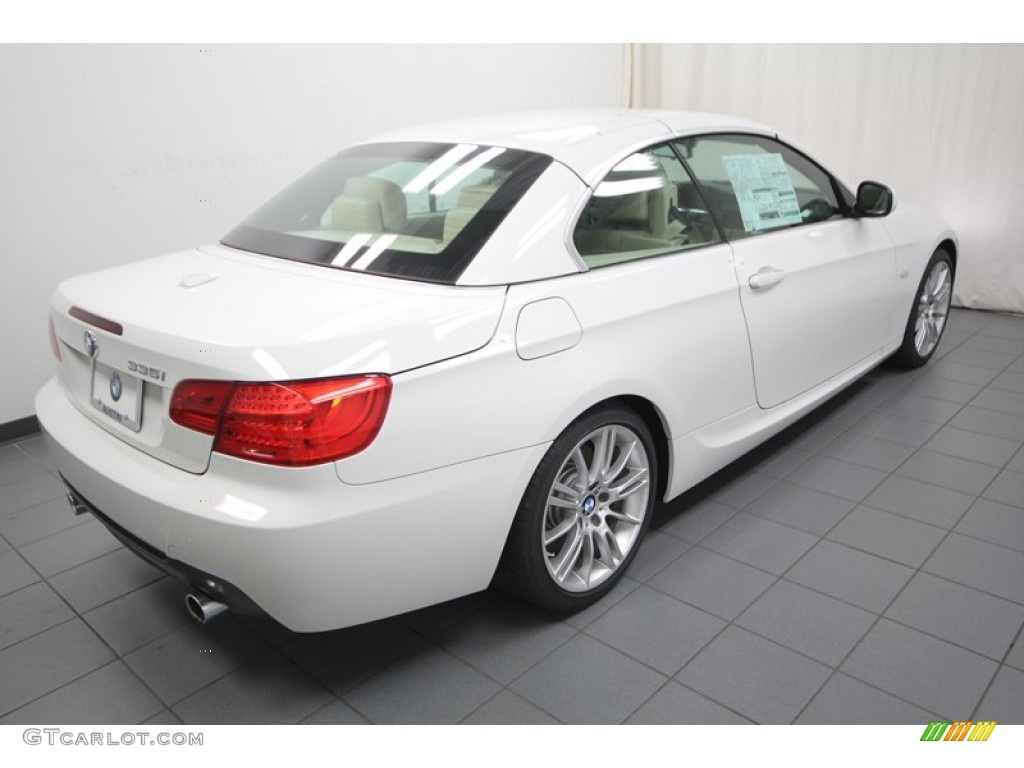 2013 3 Series 335i Convertible - Alpine White / Cream Beige photo #11