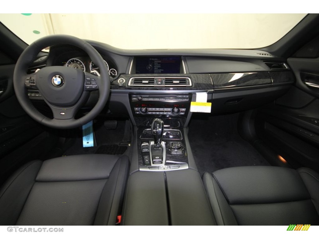 2013 BMW 7 Series 750i Sedan Black Dashboard Photo #75982069