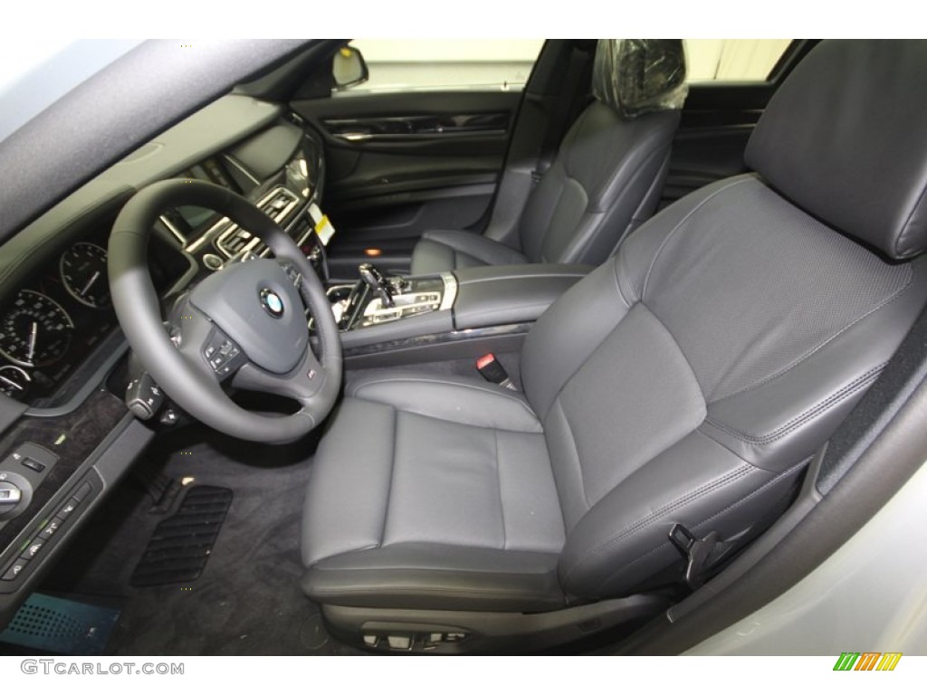Black Interior 2013 BMW 7 Series 750i Sedan Photo #75982214