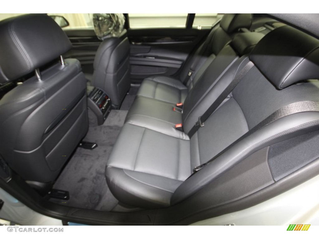 Black Interior 2013 BMW 7 Series 750i Sedan Photo #75982231