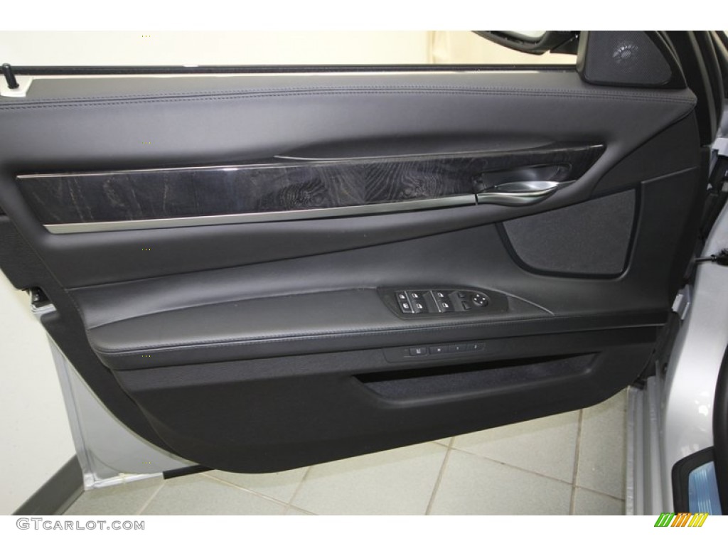 2013 BMW 7 Series 750i Sedan Black Door Panel Photo #75982249