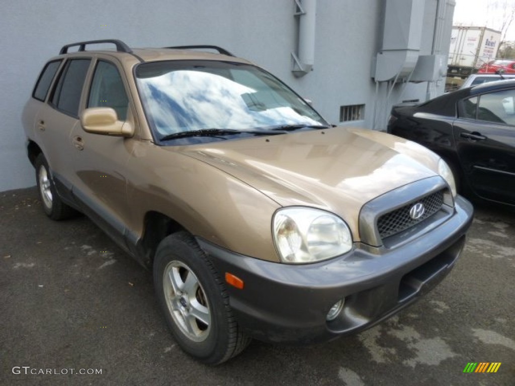 2002 Santa Fe GLS AWD - Sandstone / Beige photo #1