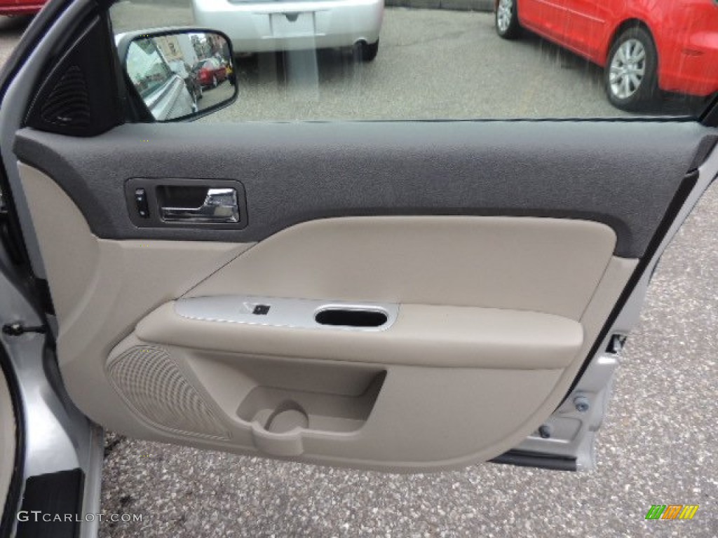 2010 Mercury Milan V6 Premier Dark Charcoal/Medium Light Stone Door Panel Photo #75983012