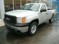 Pure Silver Metallic 2010 GMC Sierra 1500 Regular Cab 4x4 Exterior