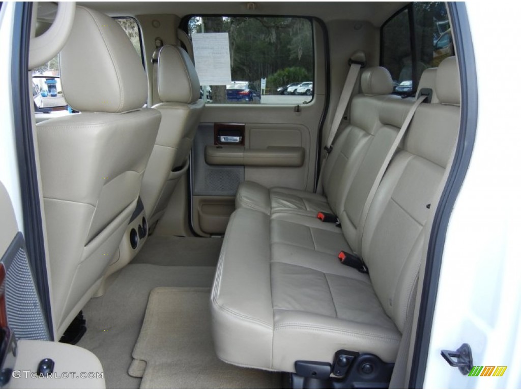2006 F150 Lariat SuperCrew 4x4 - Oxford White / Tan photo #18