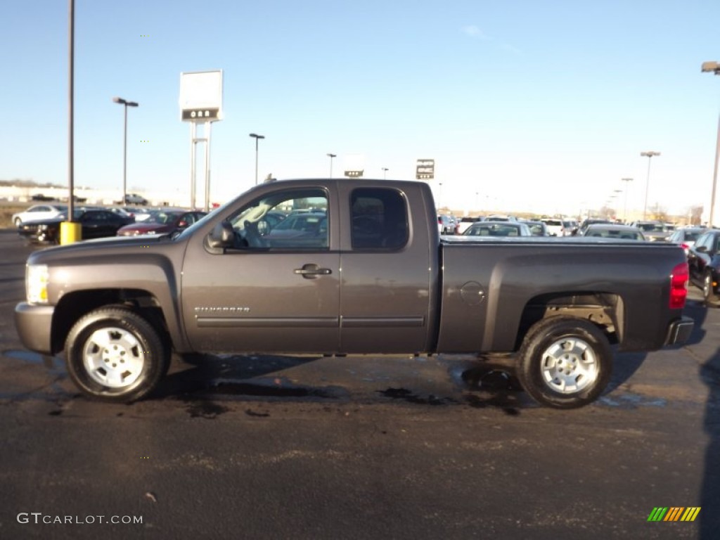 2011 Silverado 1500 LS Extended Cab - Mocha Steel Metallic / Ebony photo #8