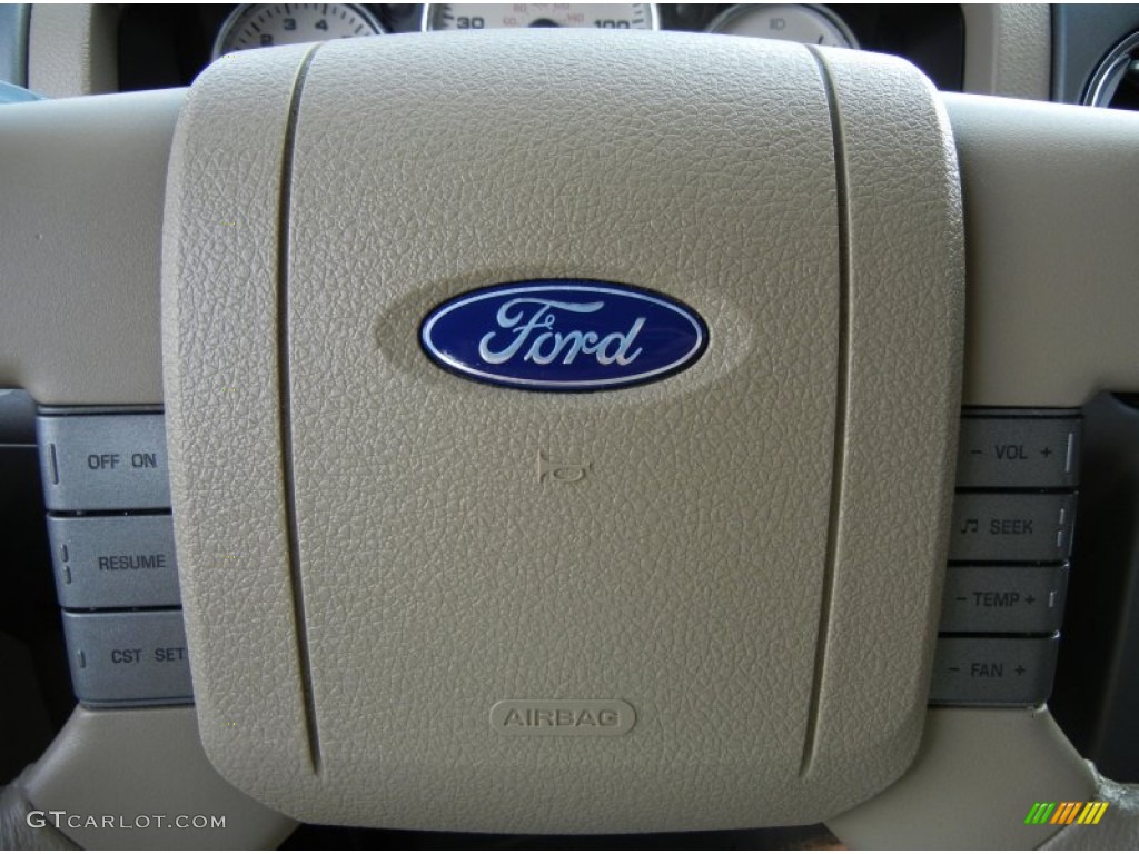 2006 F150 Lariat SuperCrew 4x4 - Oxford White / Tan photo #27