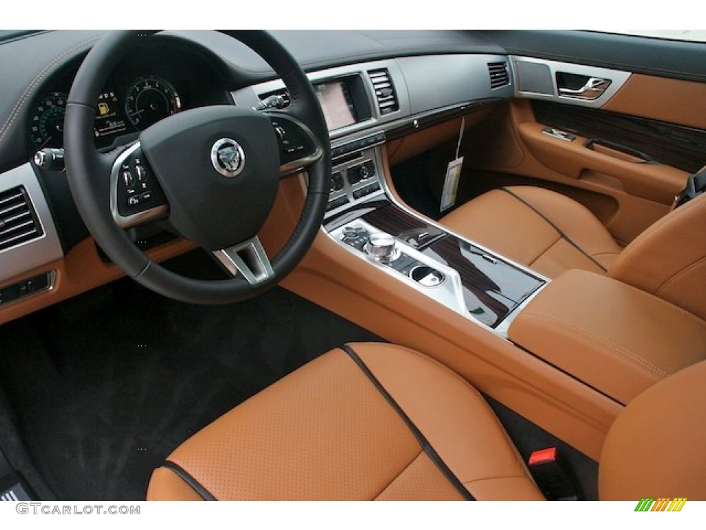 London Tan/Warm Charcoal Interior 2012 Jaguar XF Portfolio Photo #75985057