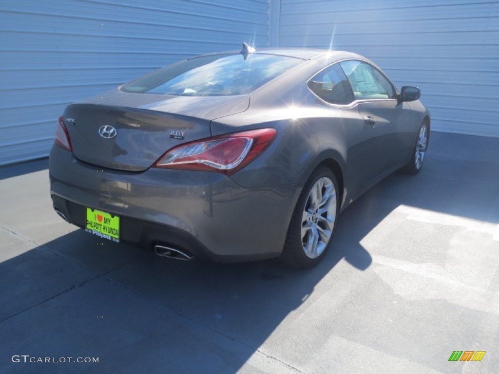 2013 Genesis Coupe 2.0T R-Spec - Gran Premio Gray / Red Leather/Red Cloth photo #3